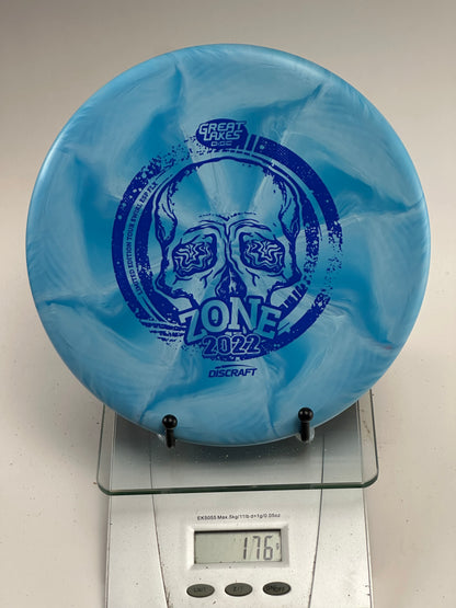 Discraft Zone Swirl ESP FLX 2022 Great Lakes Disc Skull Stamp (176g)
