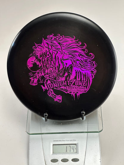 Discraft Zone Z Midnight (2021 Ledgestone) – Black w/ Pink Foil Stamp