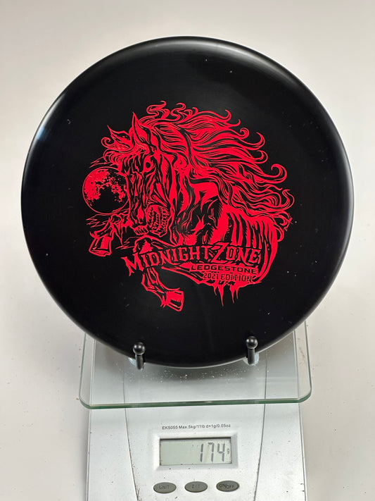 Discraft Zone Z Midnight (2021 Ledgestone) Black w/ Red Midnight Zone Stamp
