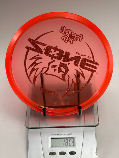 Discraft Zone CryZtal FLX Get Freaky – Transparent Red w/ Multicolor Foil