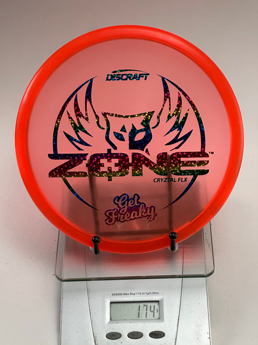 Discraft CryZtal FLX Zone “Get Freaky” – Transparent Red