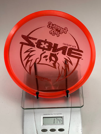 Discraft CryZtal FLX Zone “Get Freaky” – Transparent Red