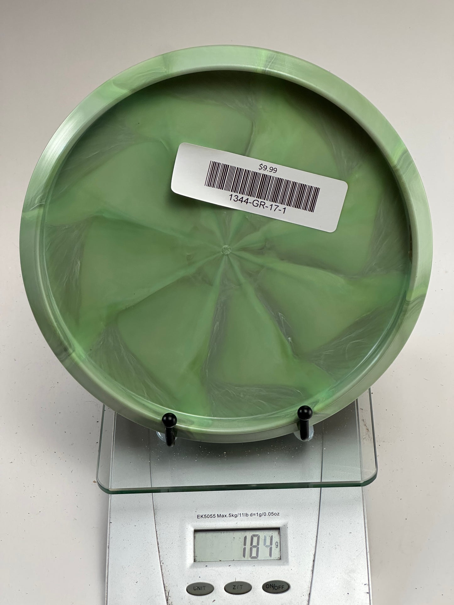 Discraft Zone Swirl ESP FLX (2022 Great Lakes Disc Skull Stamp) - Green Swirl