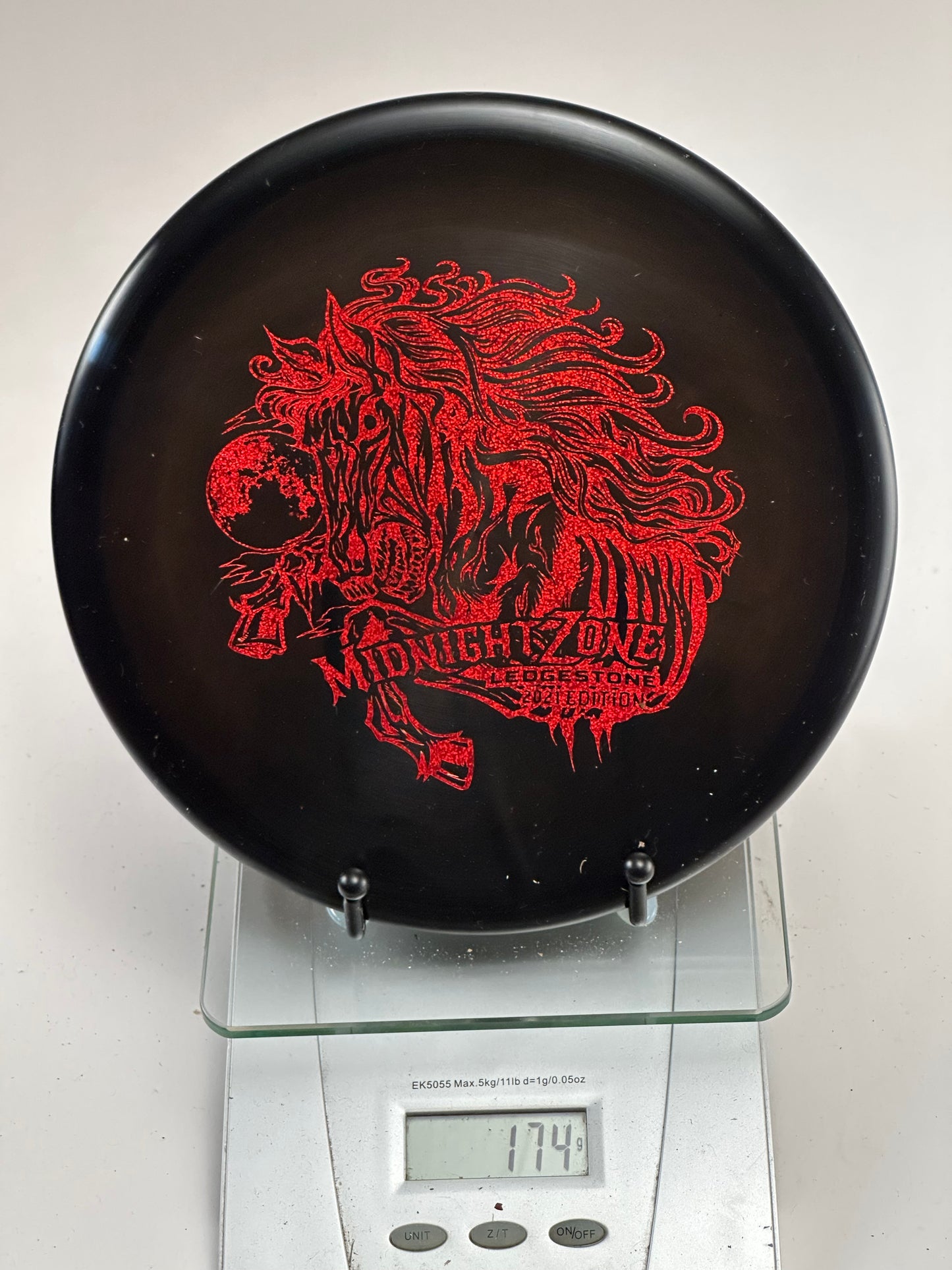 Discraft Zone Z Midnight (Ledgestone) Black w/ Red Foil Stamp