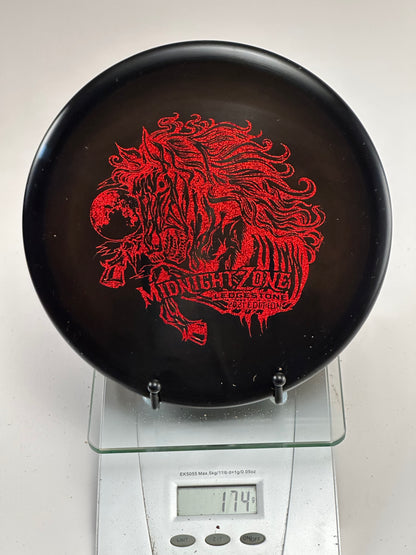 Discraft Zone Z Midnight (Ledgestone) Black w/ Red Foil Stamp
