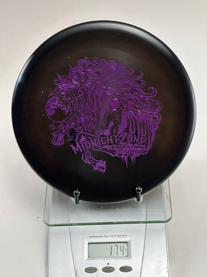 Discraft Zone Z Midnight (Ledgestone 2021) Black w/ Purple Midnight Zone Stamp