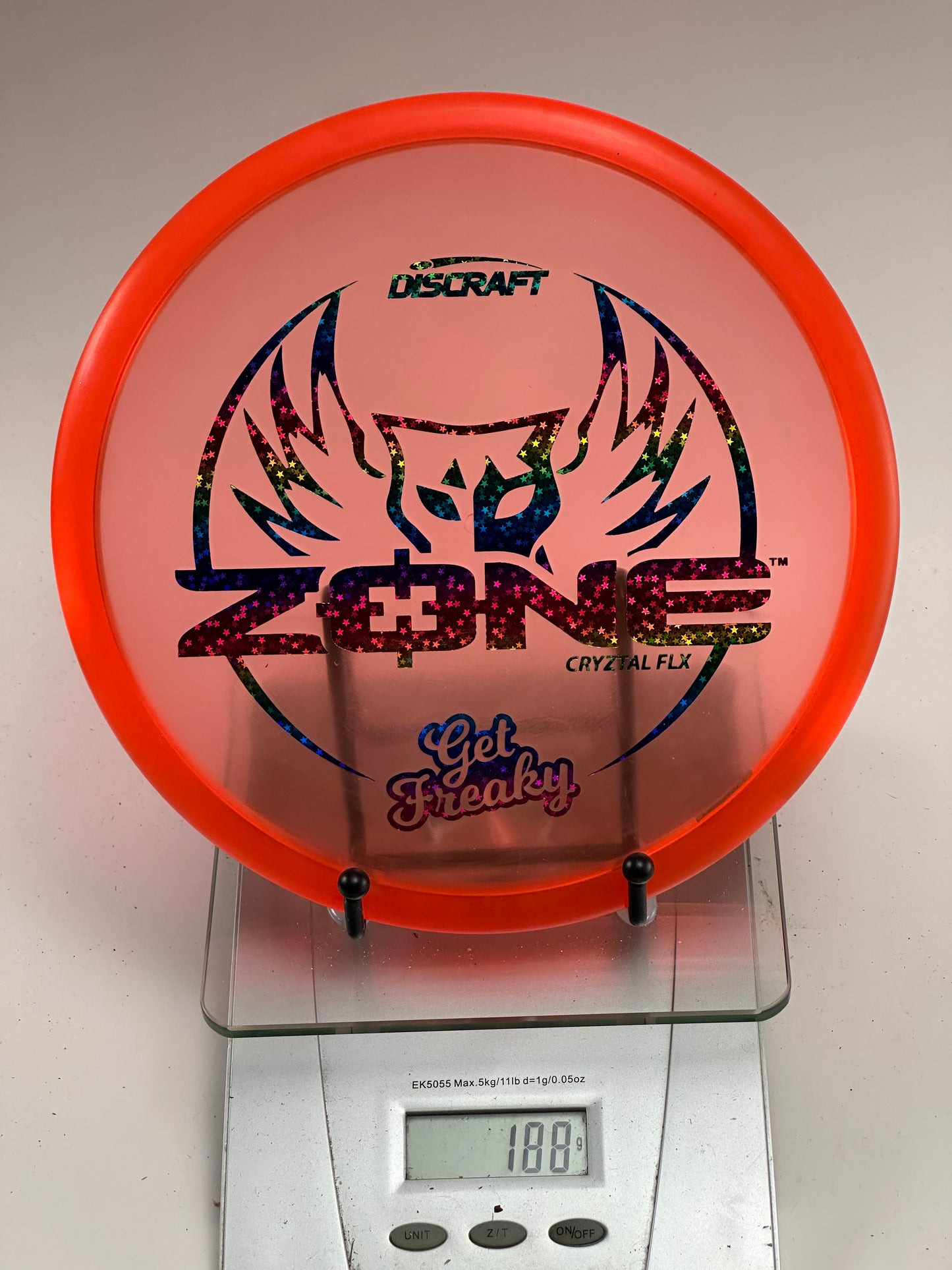 Discraft CryZtal FLX Zone “Get Freaky” – Transparent Red