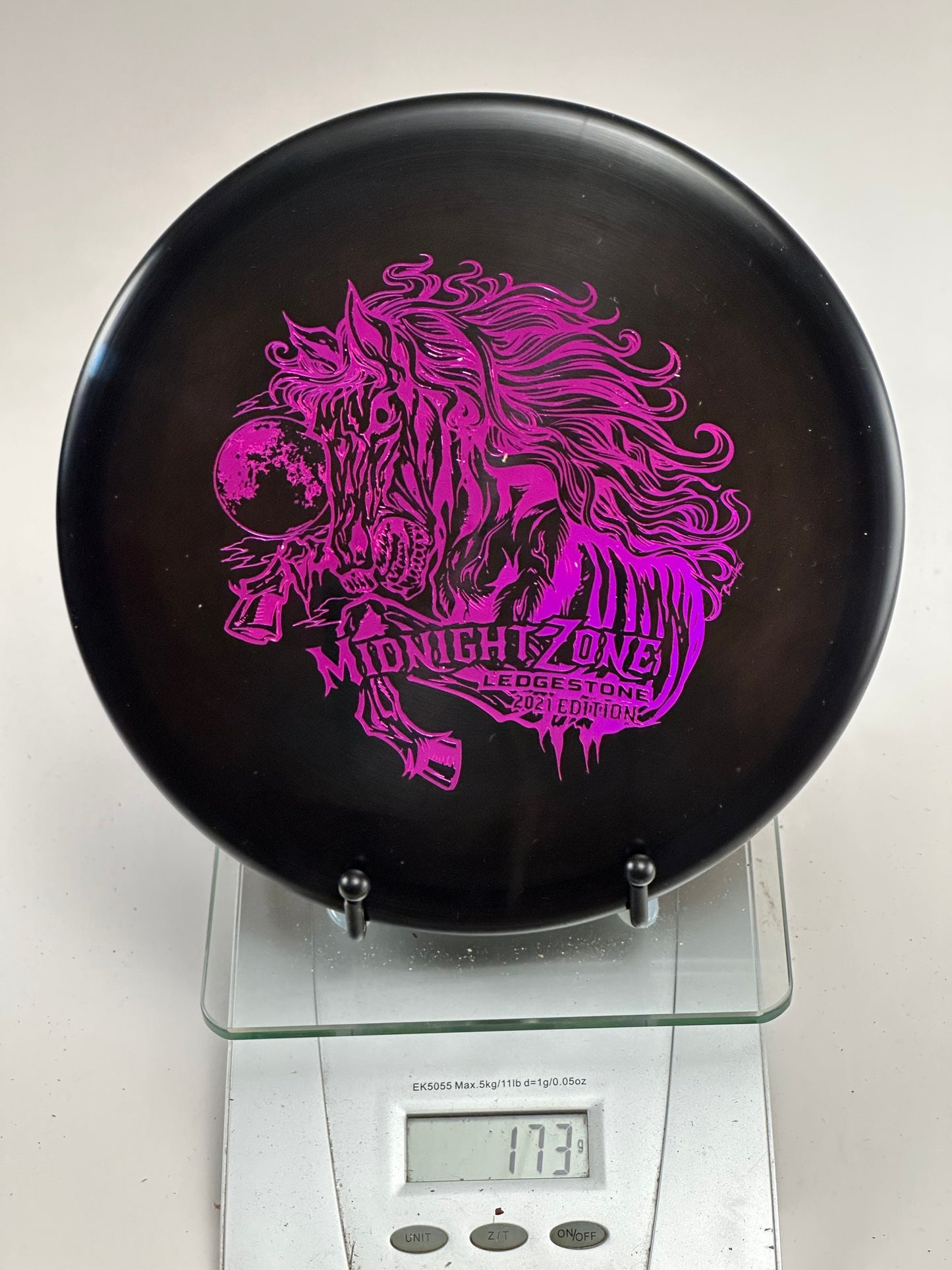 Discraft Zone Z Midnight (Ledgestone 2021) Black w/ Pink Foil Stamp