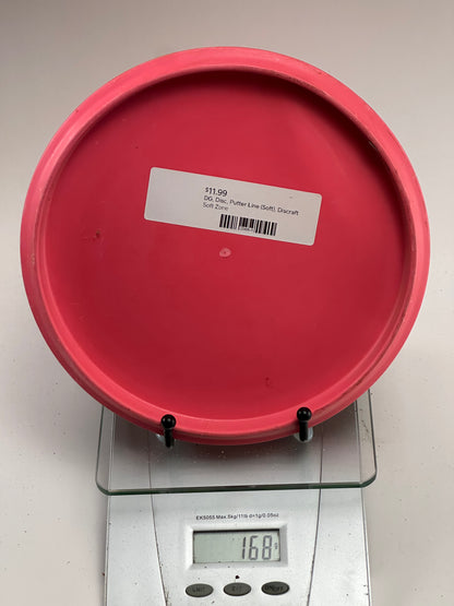 Discraft Soft Zone — Putter Line Soft, Pink w/ Silver Stamp (168g)