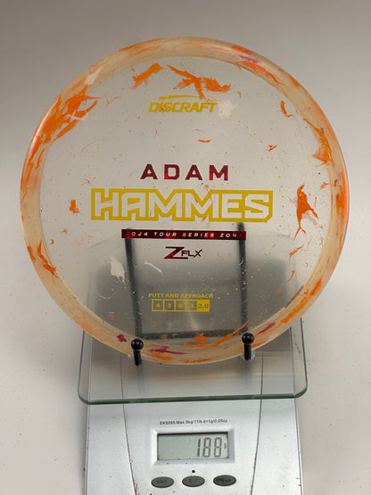 Discraft Zone Z FLX 2024 Tour Series (Adam Hammes) - Clear/Orange Swirl