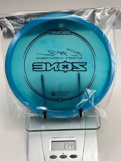 Discraft Zone Z Line (Paul McBeth 4x) Blue w/ Black Stamp