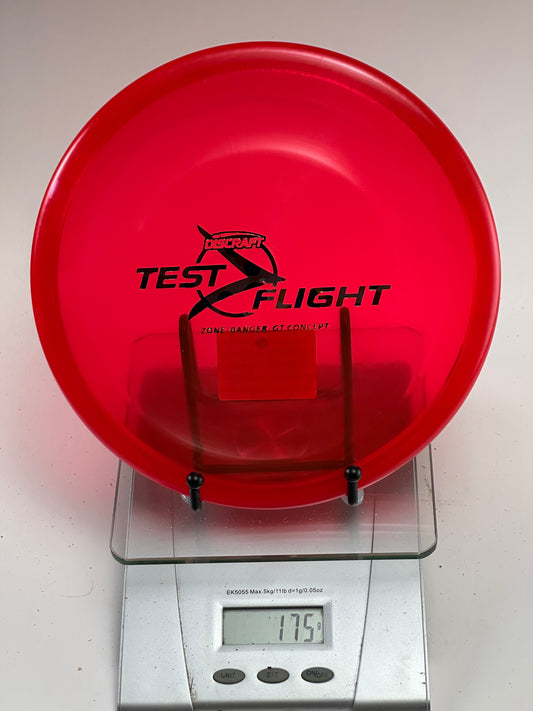 Discraft Zone Banger GT Test Flight Z Line – Transparent Red