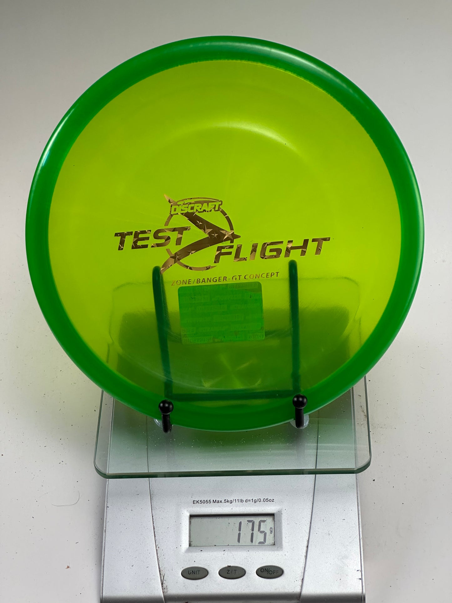 Discraft Test Flight Zone Banger GT (Z) – Transparent Green