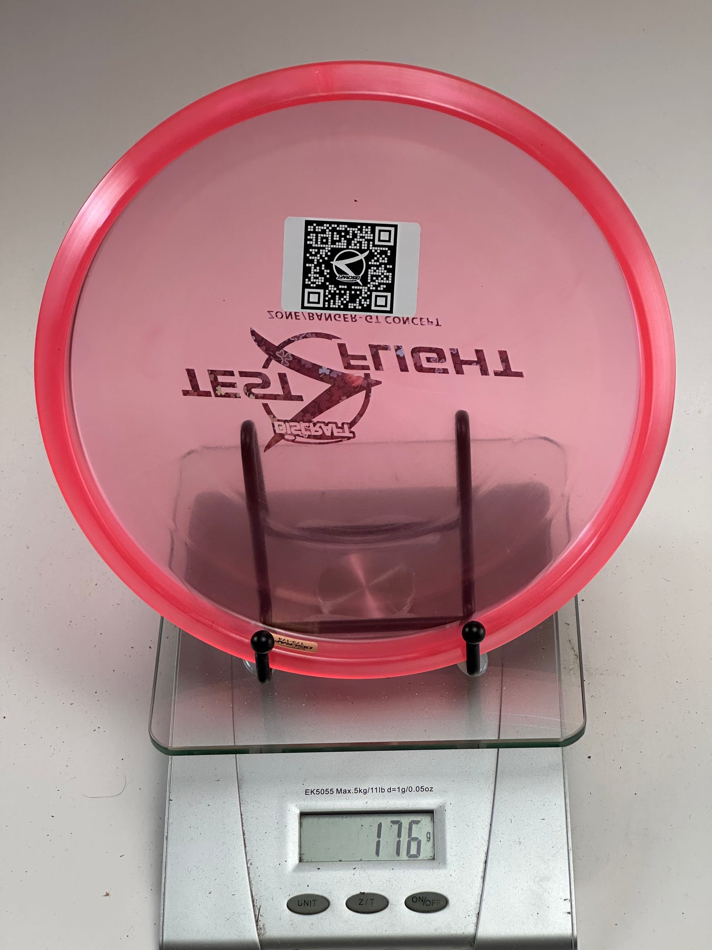 Discraft Zone Banger GT (Test Flight) Z Line – Clear Pink w/ Red Rim