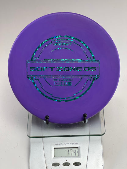 Discraft Zone OS Putter Line Soft – Purple w/ Teal Foil Stamp