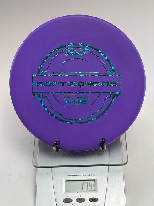 Discraft Zone OS Putter Line Soft – Purple w/ Teal Foil Stamp