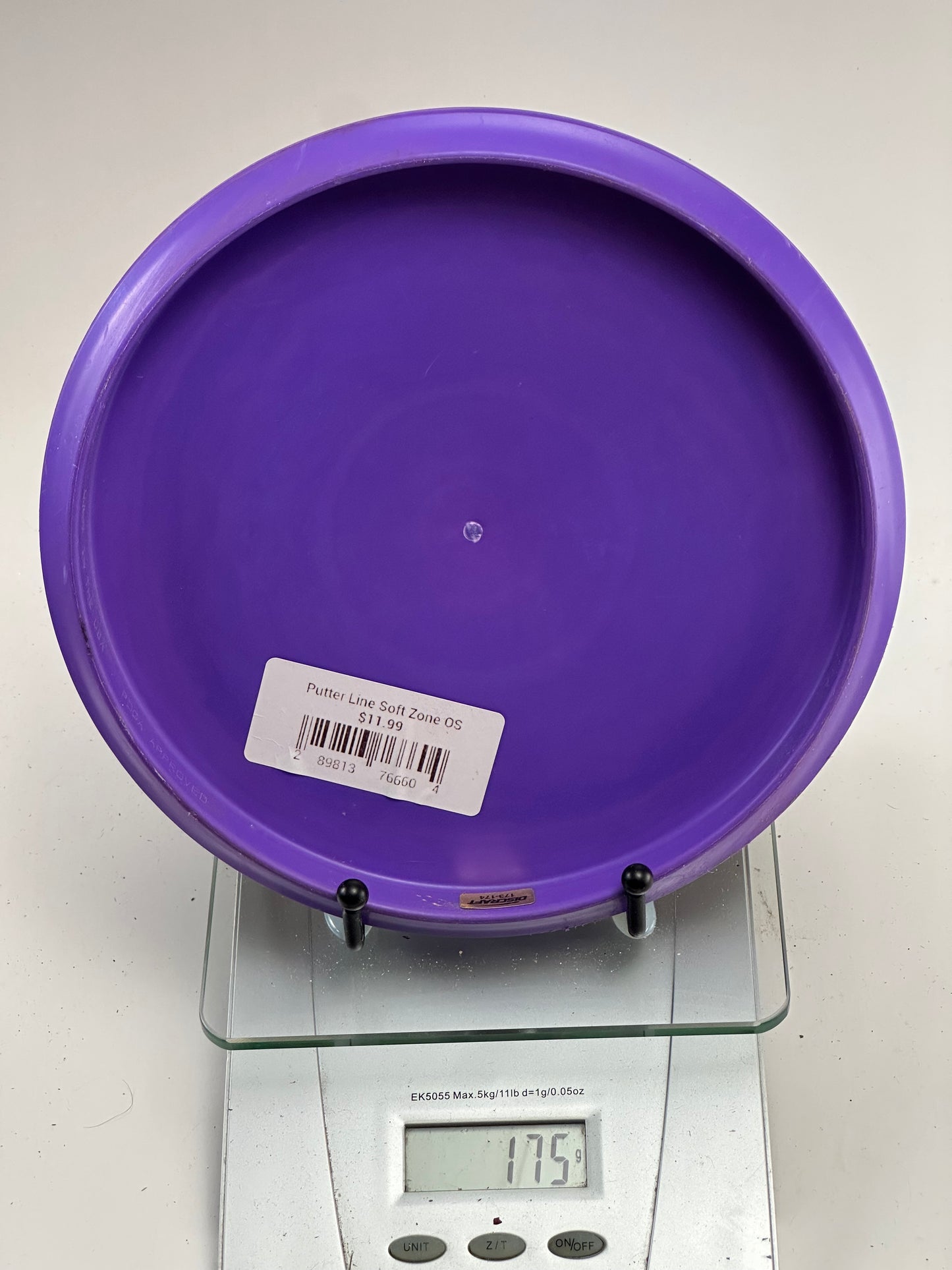 Discraft Zone OS Putter Line Soft – Purple w/ Teal Foil Stamp