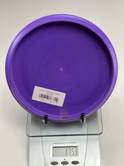 Discraft Zone OS Putter Line Soft – Purple w/ Teal Foil Stamp