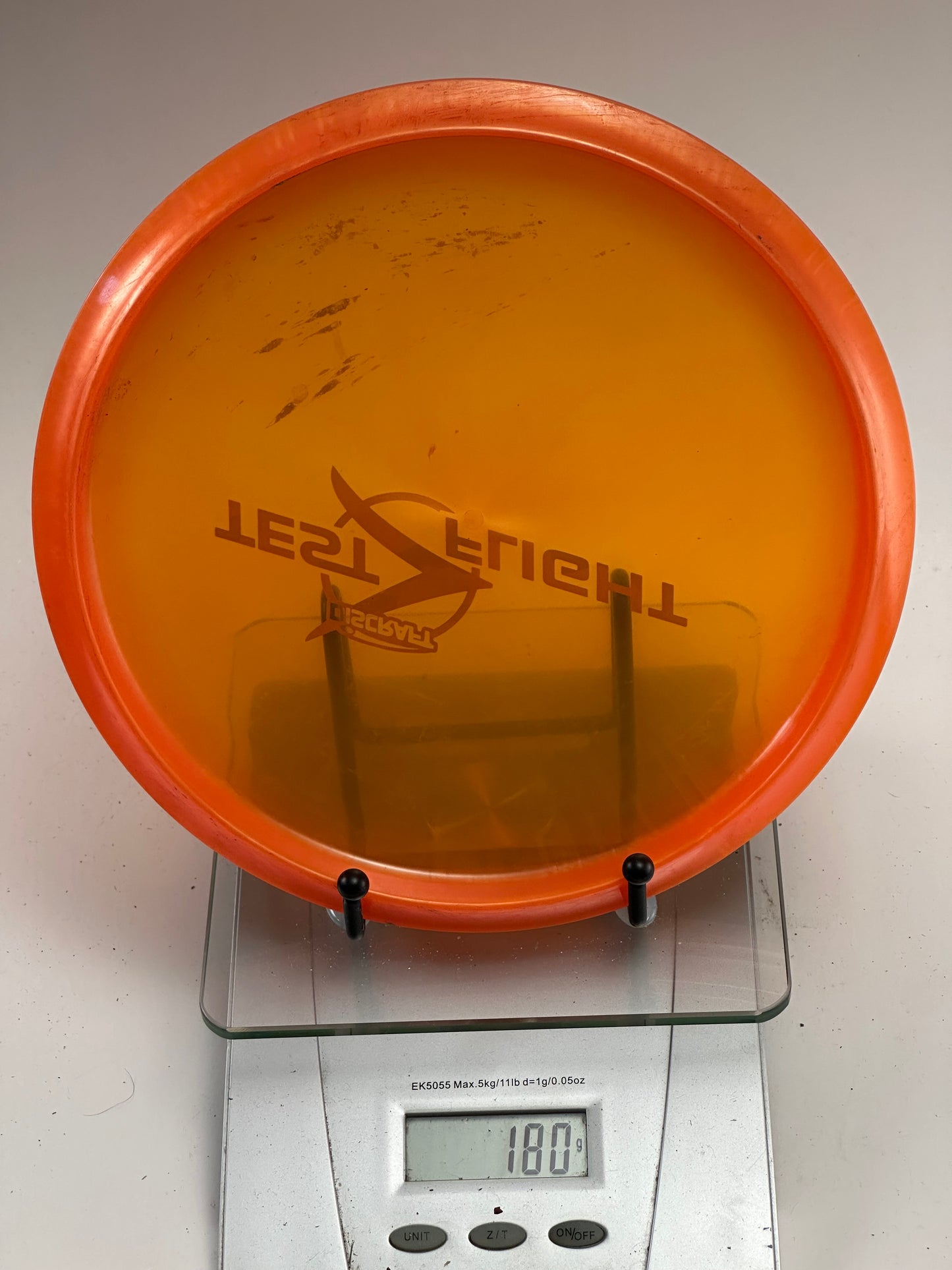 Discraft Zone OS Z Test Flight Prototype – Transparent Orange