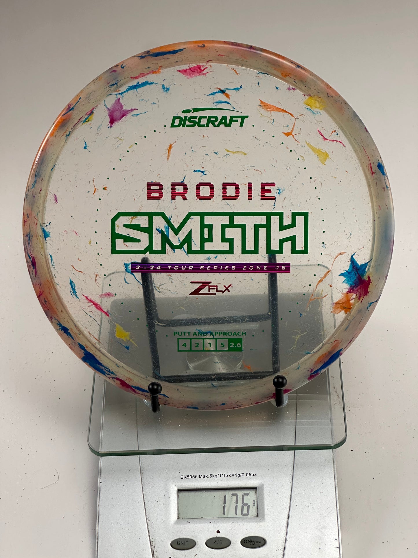 Discraft Zone OS Z FLX 2024 Tour Series (Brodie Smith) - Clear Swirl