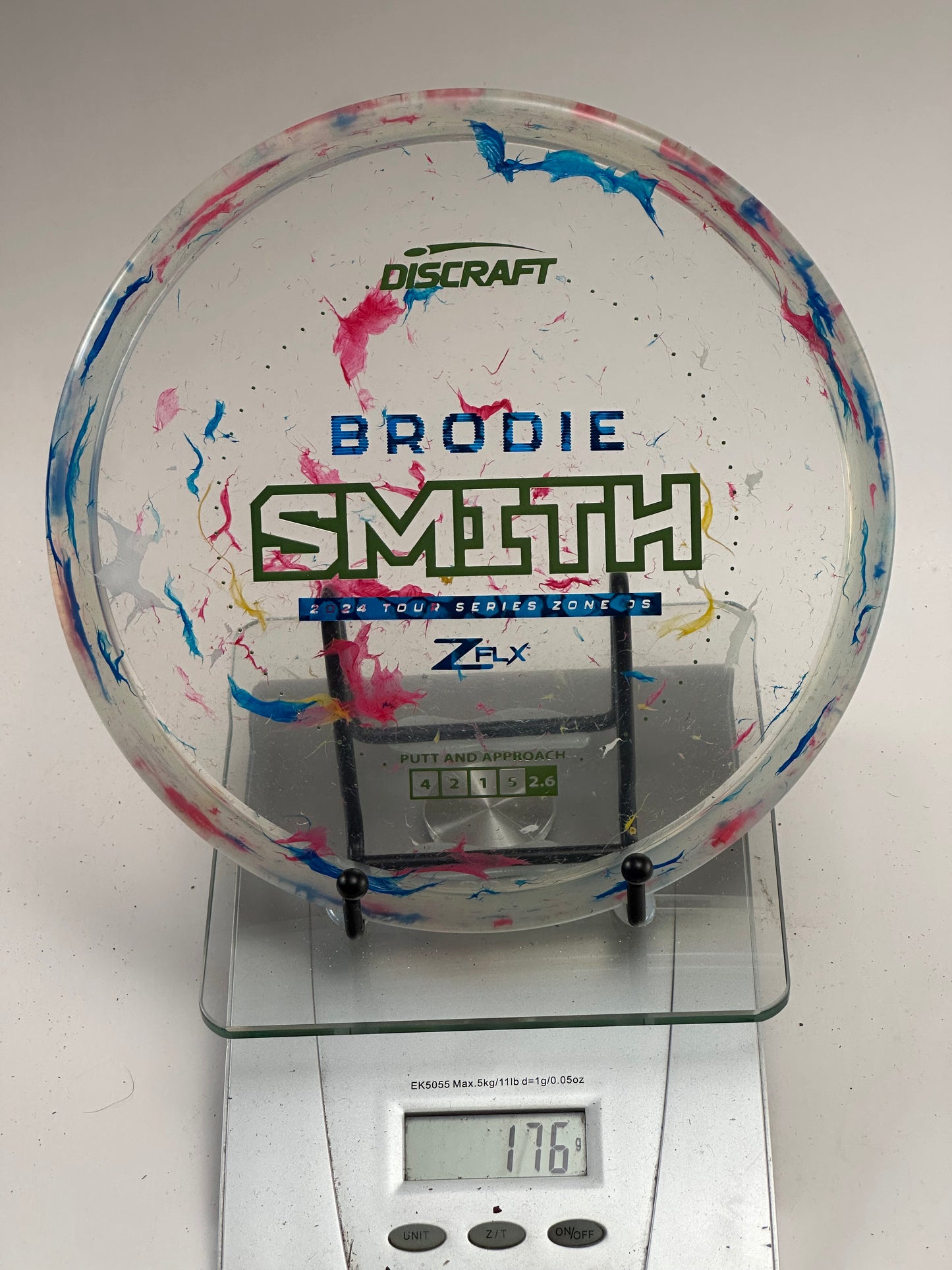 Discraft Brodie Smith 2024 Tour Series Zone OS Z FLX (Clear Swirl)