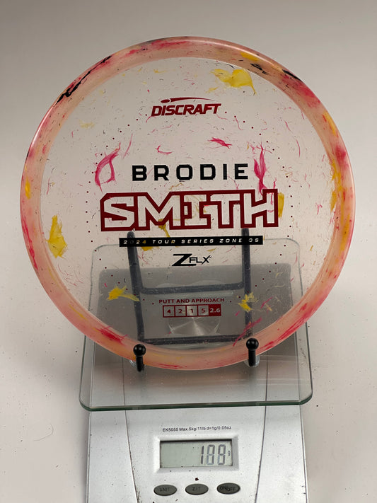 Discraft Brodie Smith 2024 Tour Series Zone OS Z FLX (Clear Swirl)