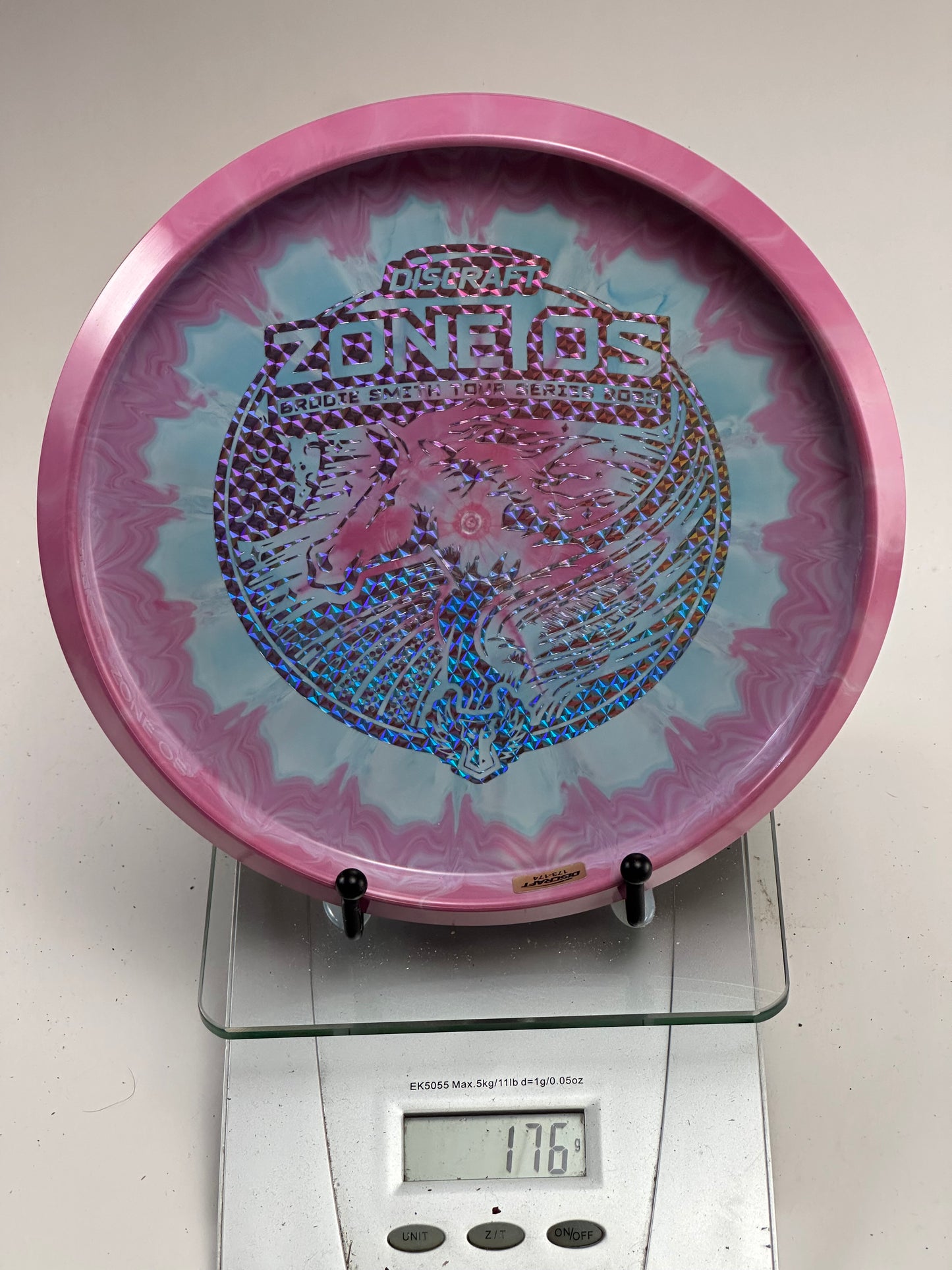 Discraft Zone OS Z FLX Tour Series (Brodie Smith) Swirly Pink/Blue