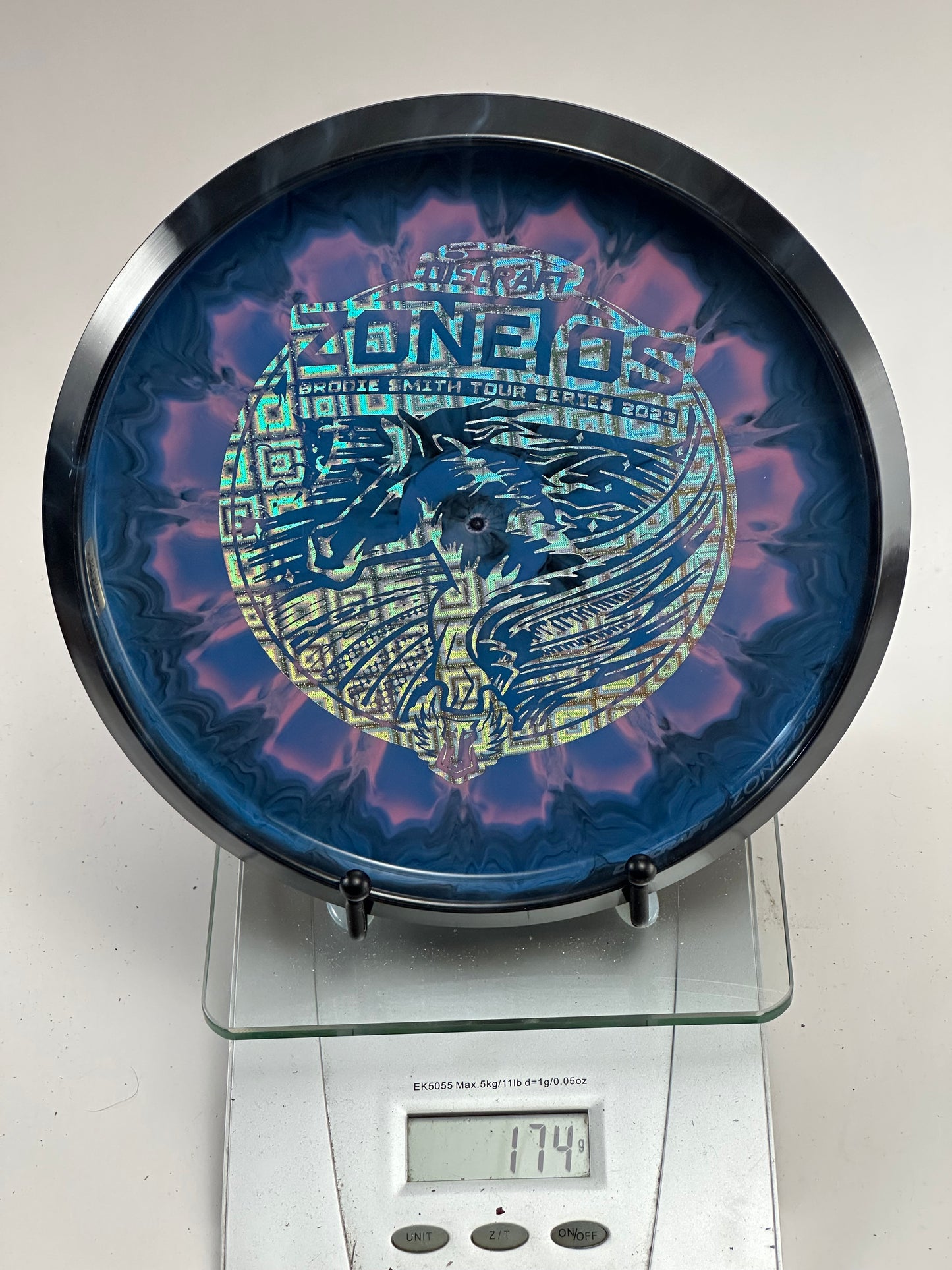 Discraft Zone OS Z FLX 2023 Brodie Smith Tour Series – Swirly Blue/Pink