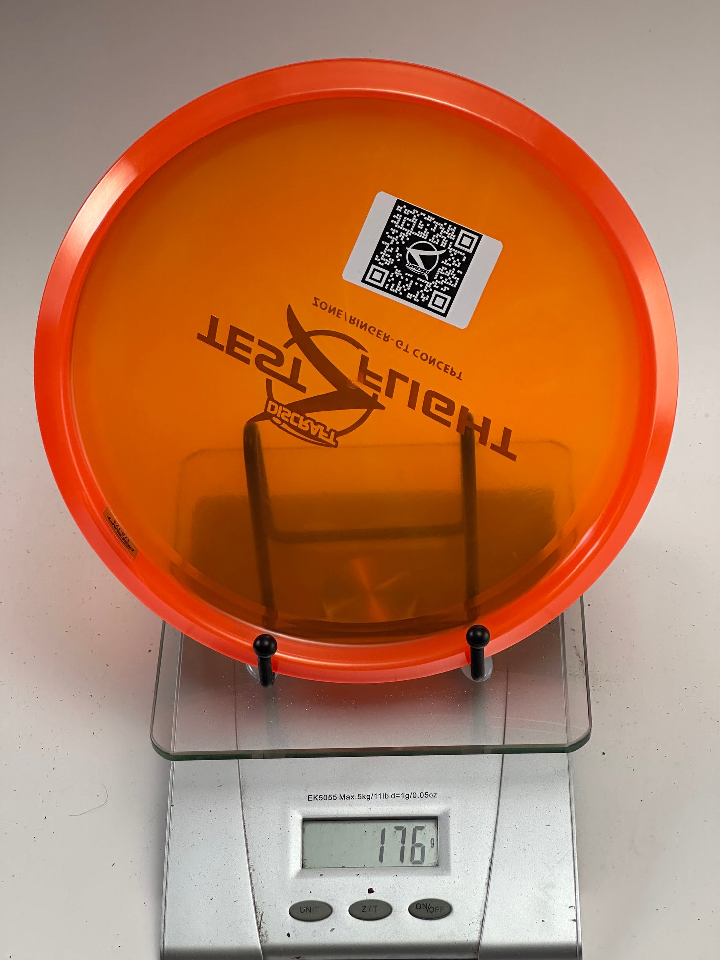 Discraft Test Flight Zone/Ringer-GT Concept – Transparent Orange w/ Orange Rim