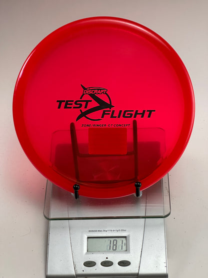 Discraft Test Flight Zone/Ringer GT Concept – Transparent Red