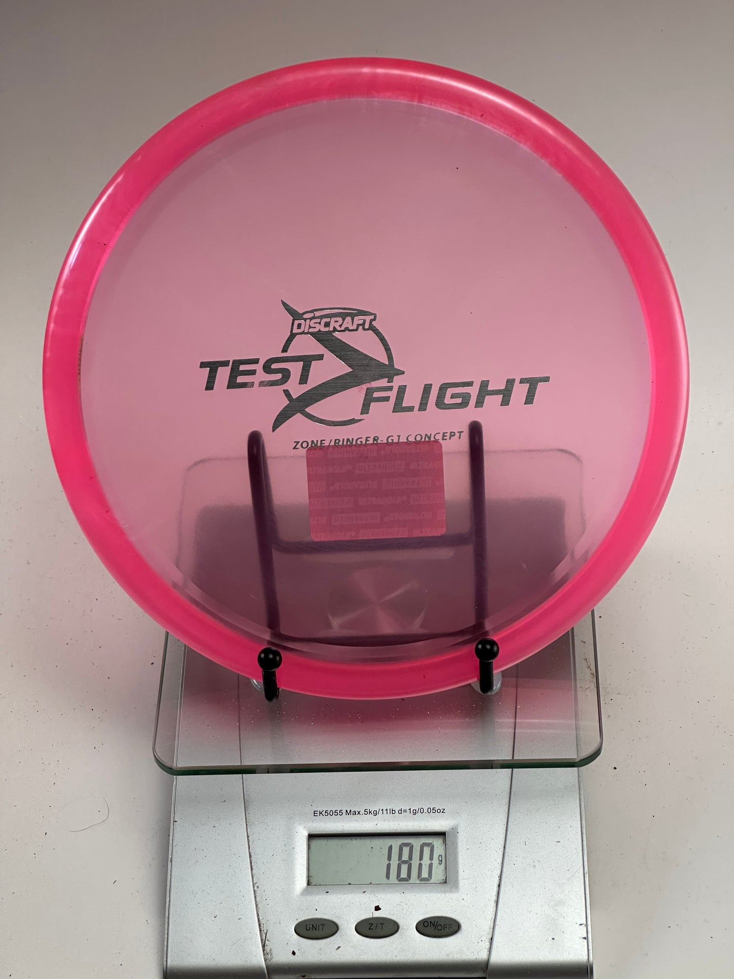 Discraft Zone/Ringer GT Concept Test Flight Translucent Pink (180g)