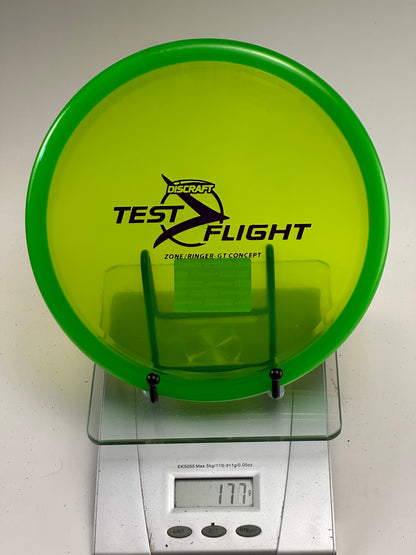 Discraft Test Flight Zone/Ringer-GT Concept — Transparent Green