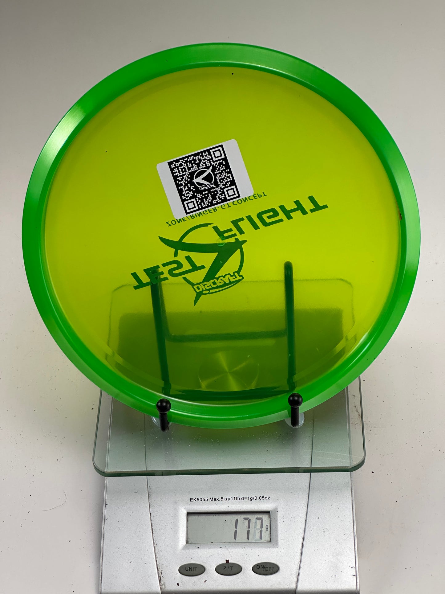 Discraft Test Flight Zone/Ringer-GT Concept — Transparent Green