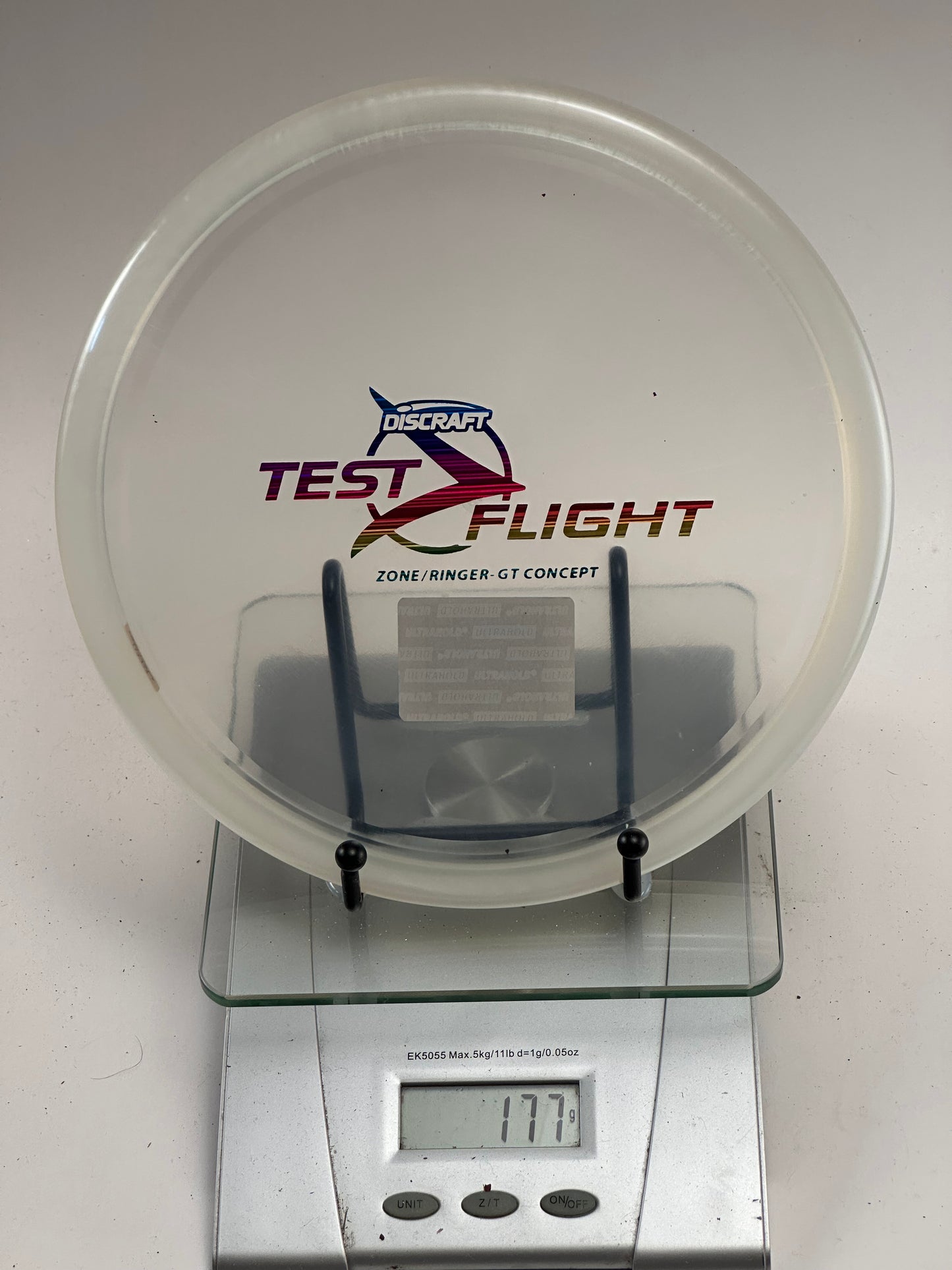 Discraft Test Flight Zone/Ringer GT Concept Clear Translucent Disc