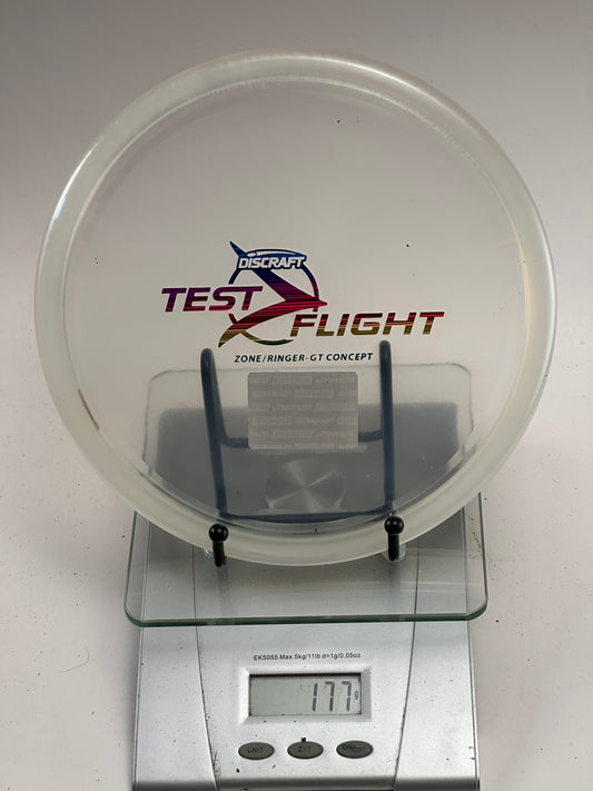 Discraft Test Flight Zone/Ringer GT Concept Clear Translucent Disc