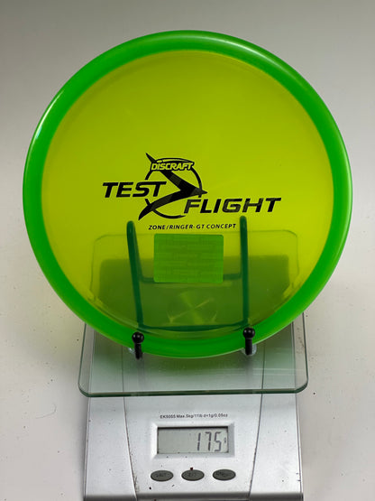 Discraft Test Flight Zone/Ringer GT Concept – Translucent Yellow/Green Rim