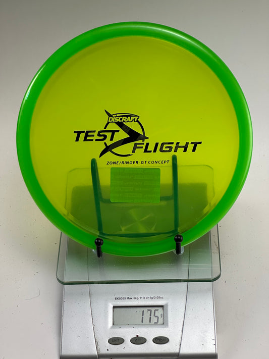 Discraft Test Flight Zone/Ringer GT Concept – Translucent Yellow/Green Rim