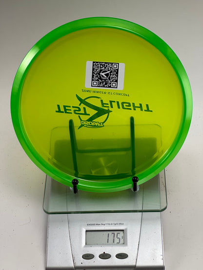 Discraft Test Flight Zone/Ringer GT Concept – Translucent Yellow/Green Rim