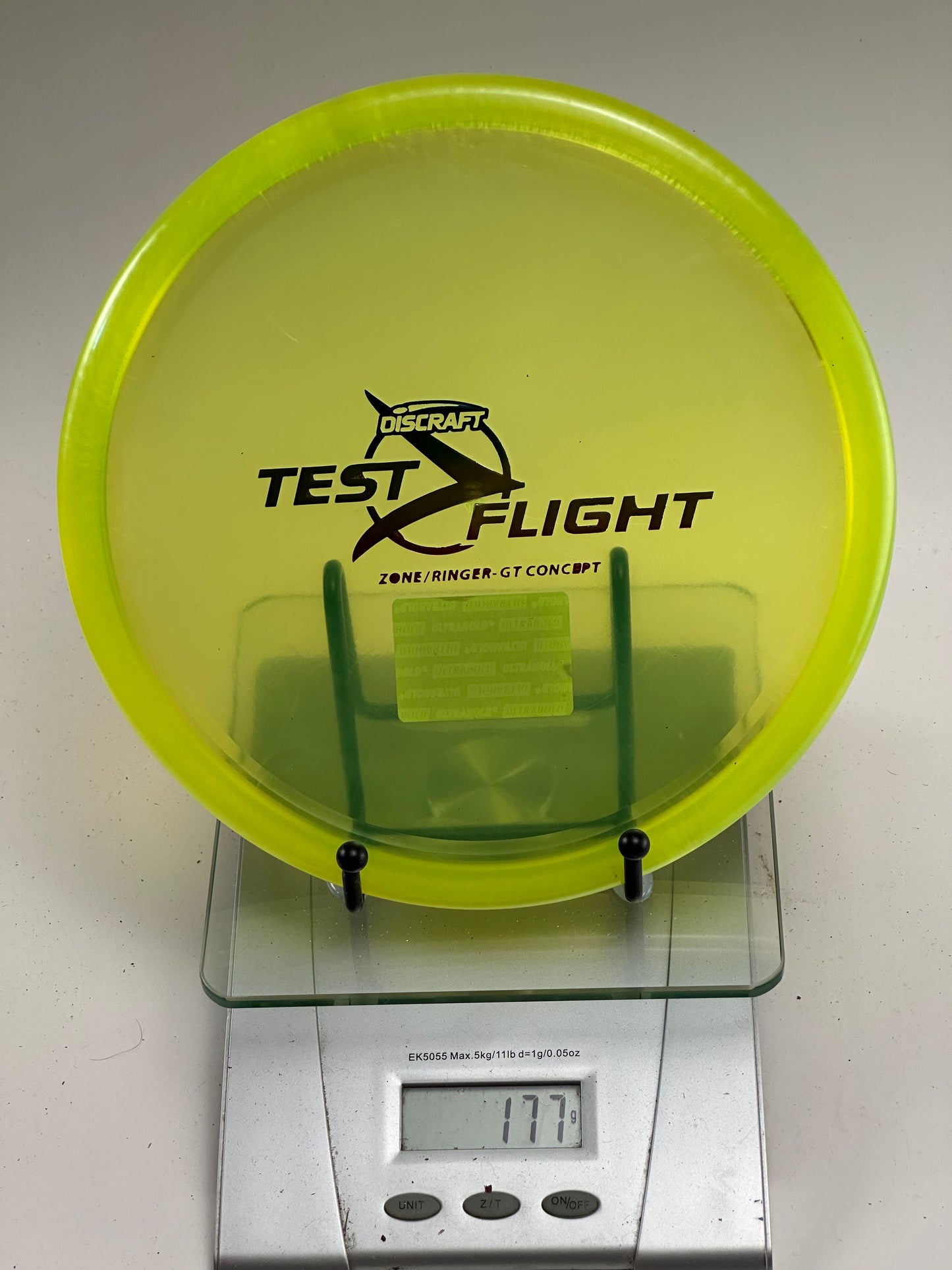 Discraft Test Flight Zone/Ringer GT Concept Yellow Translucent 177g