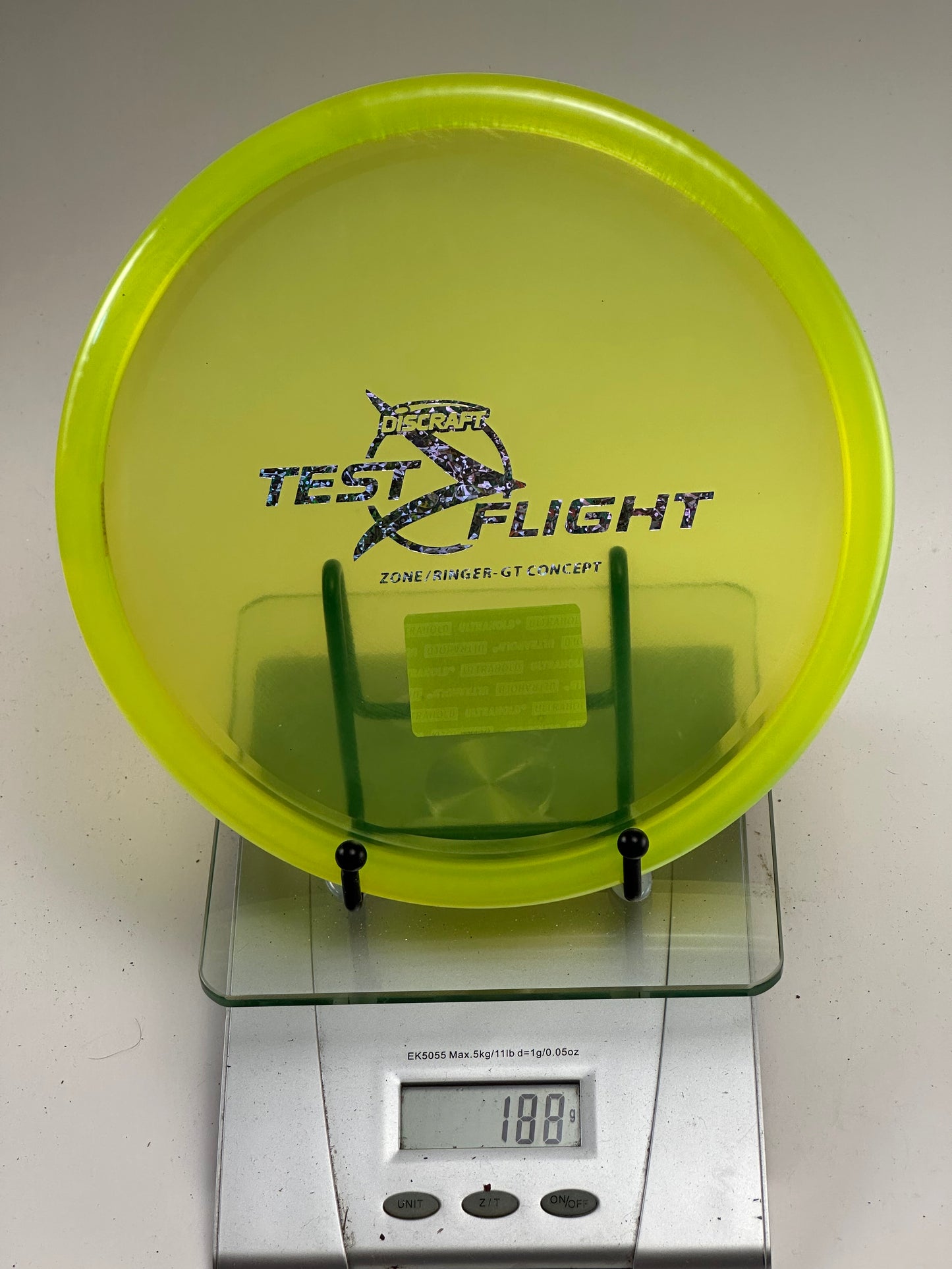 Discraft Test Flight Zone/Ringer-GT Concept (Translucent Yellow)