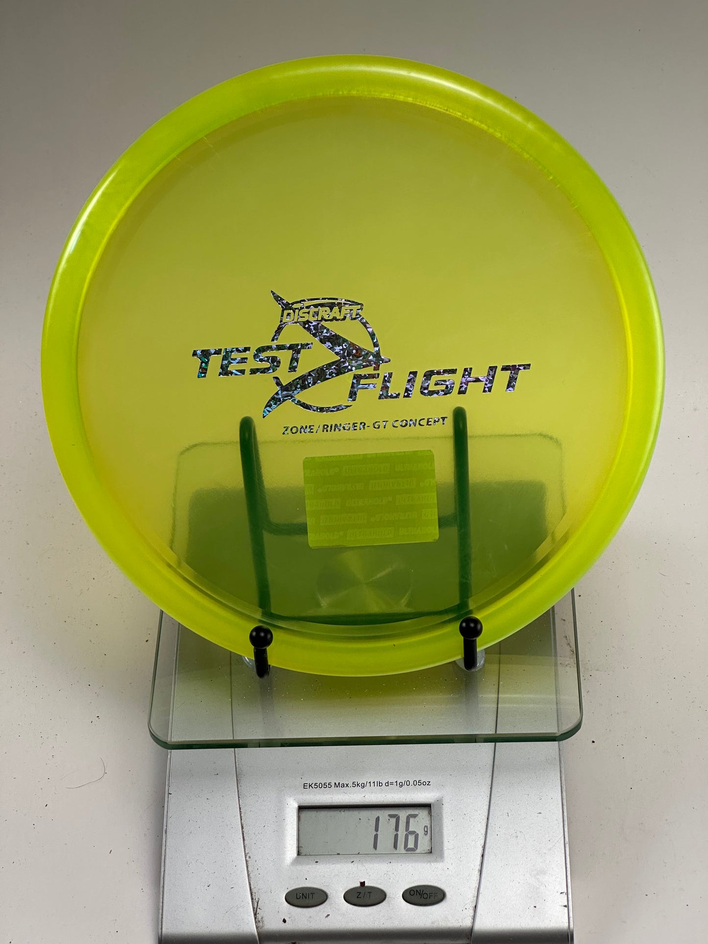 Discraft Zone/Ringer GT Concept Test Flight – Translucent Yellow 176g