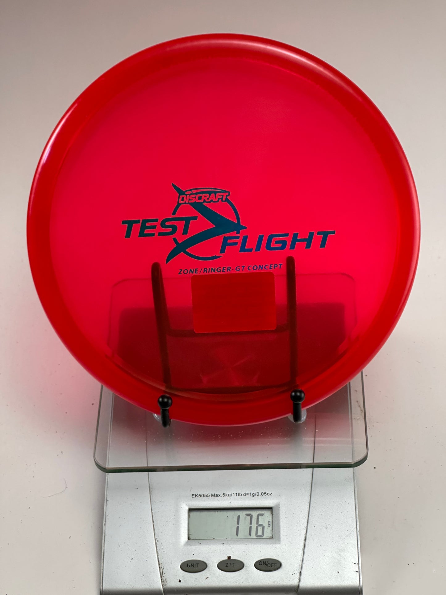 Discraft Test Flight Zone/Ringer-GT Concept, Transparent Red