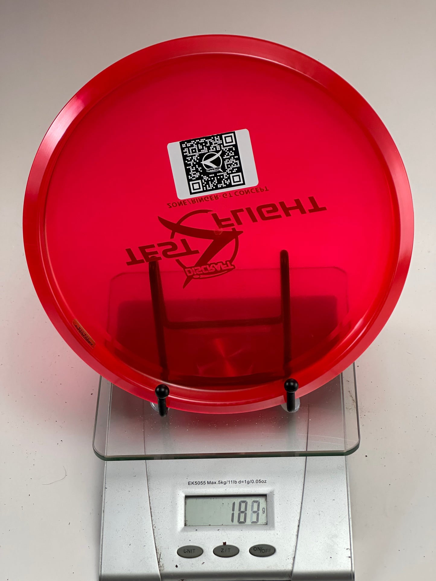 Discraft Test Flight Zone/Ringer-GT Concept, Transparent Red
