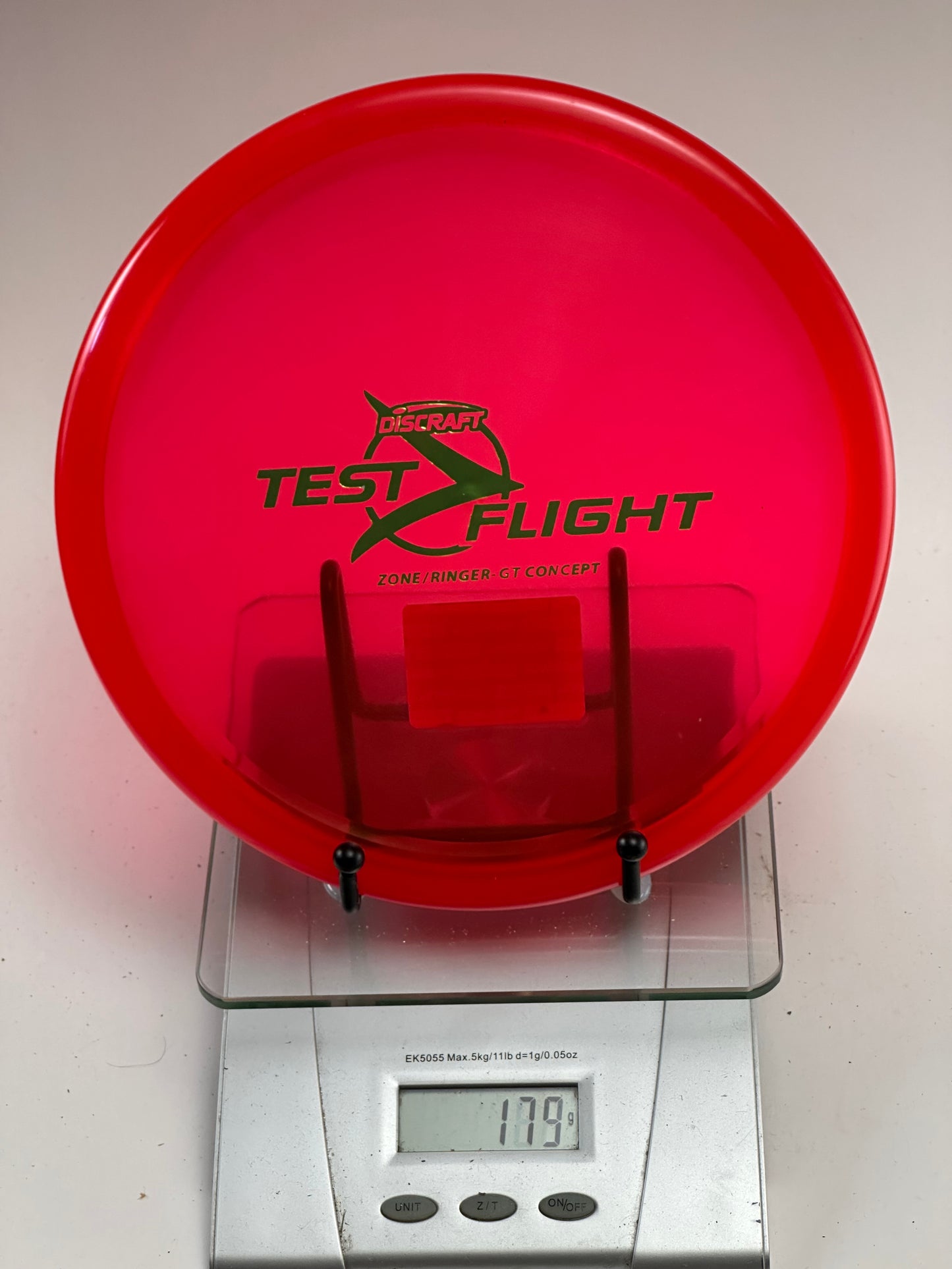 Discraft Test Flight Zone/Ringer GT Concept – Transparent Red
