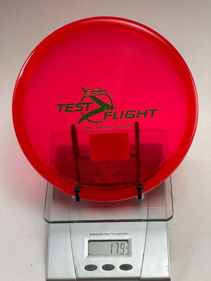 Discraft Test Flight Zone/Ringer GT Concept – Transparent Red