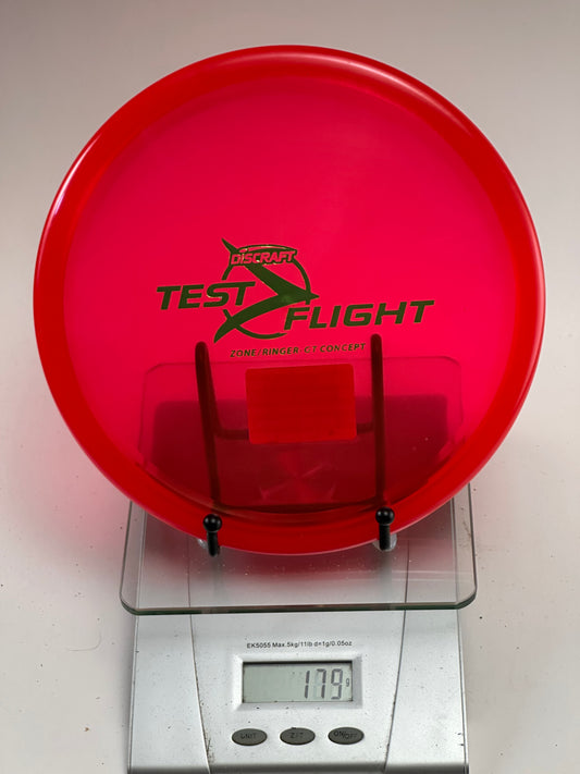 Discraft Test Flight Zone/Ringer GT Concept – Transparent Red