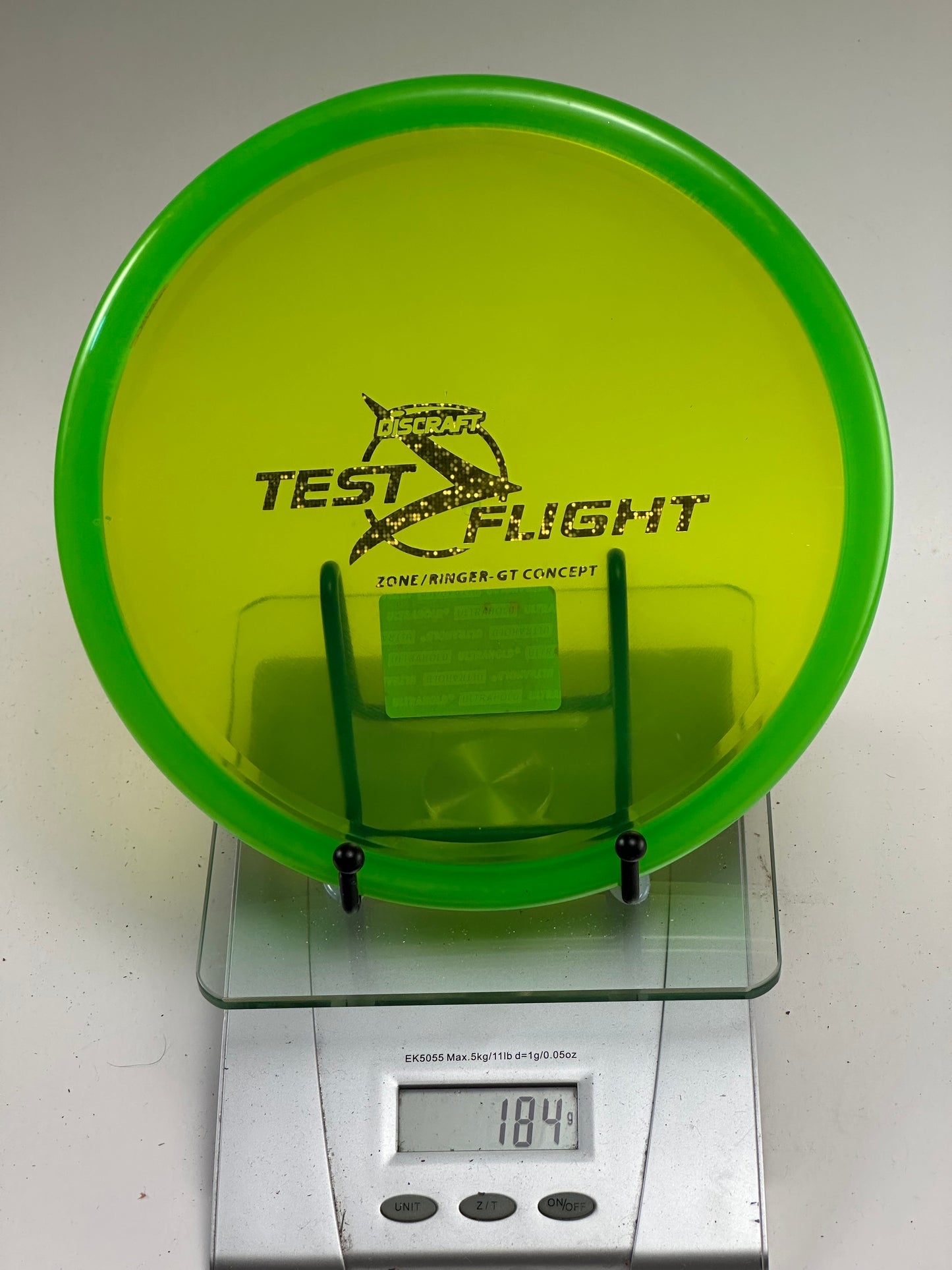 Discraft Test Flight Zone/Ringer GT Concept – Translucent Yellow/Green