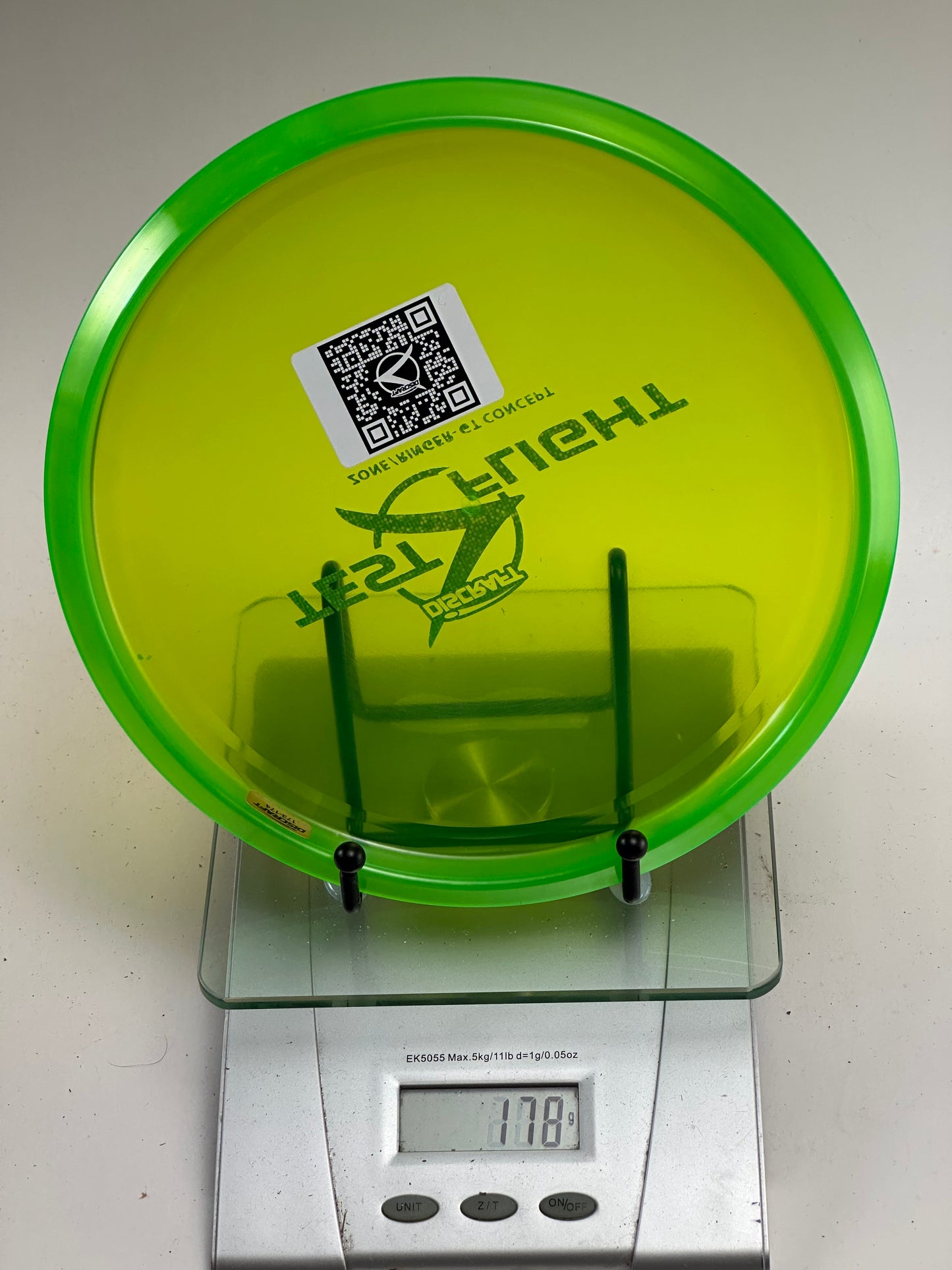 Discraft Test Flight Zone/Ringer GT Concept – Translucent Yellow/Green