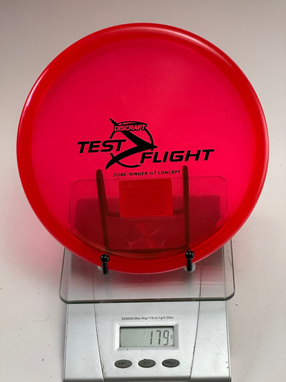 Discraft Test Flight Zone/Ringer GT Concept Approach Disc - Transparent Red