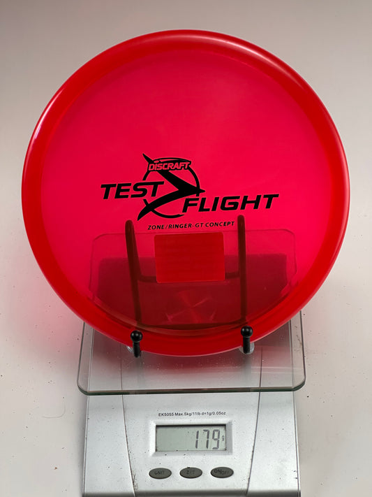 Discraft Test Flight Zone/Ringer GT Concept Approach Disc - Transparent Red